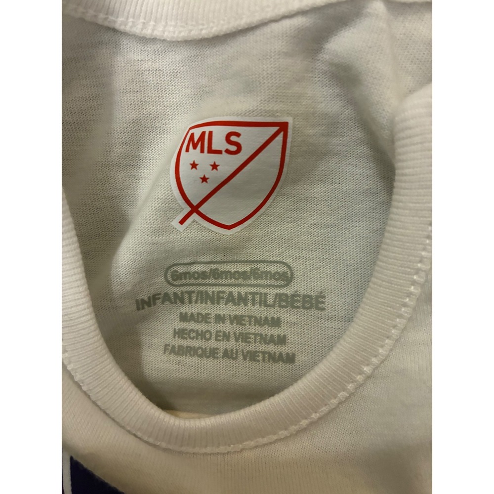 MLS Orlando City SC Infant Bodysuit White Purple Gold Soccer Creeper 6 Months - Picture 2 of 3